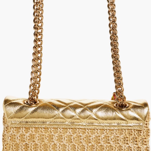 Kurt Geiger Gold Shoulder Bag with Scarf - Picture 4 of 7